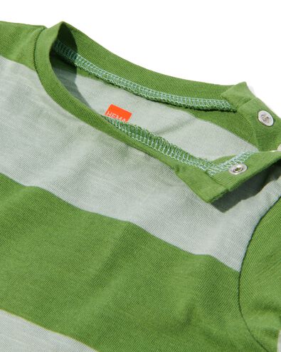 baby t-shirt met strepen groen groen - 33179140GREEN - HEMA