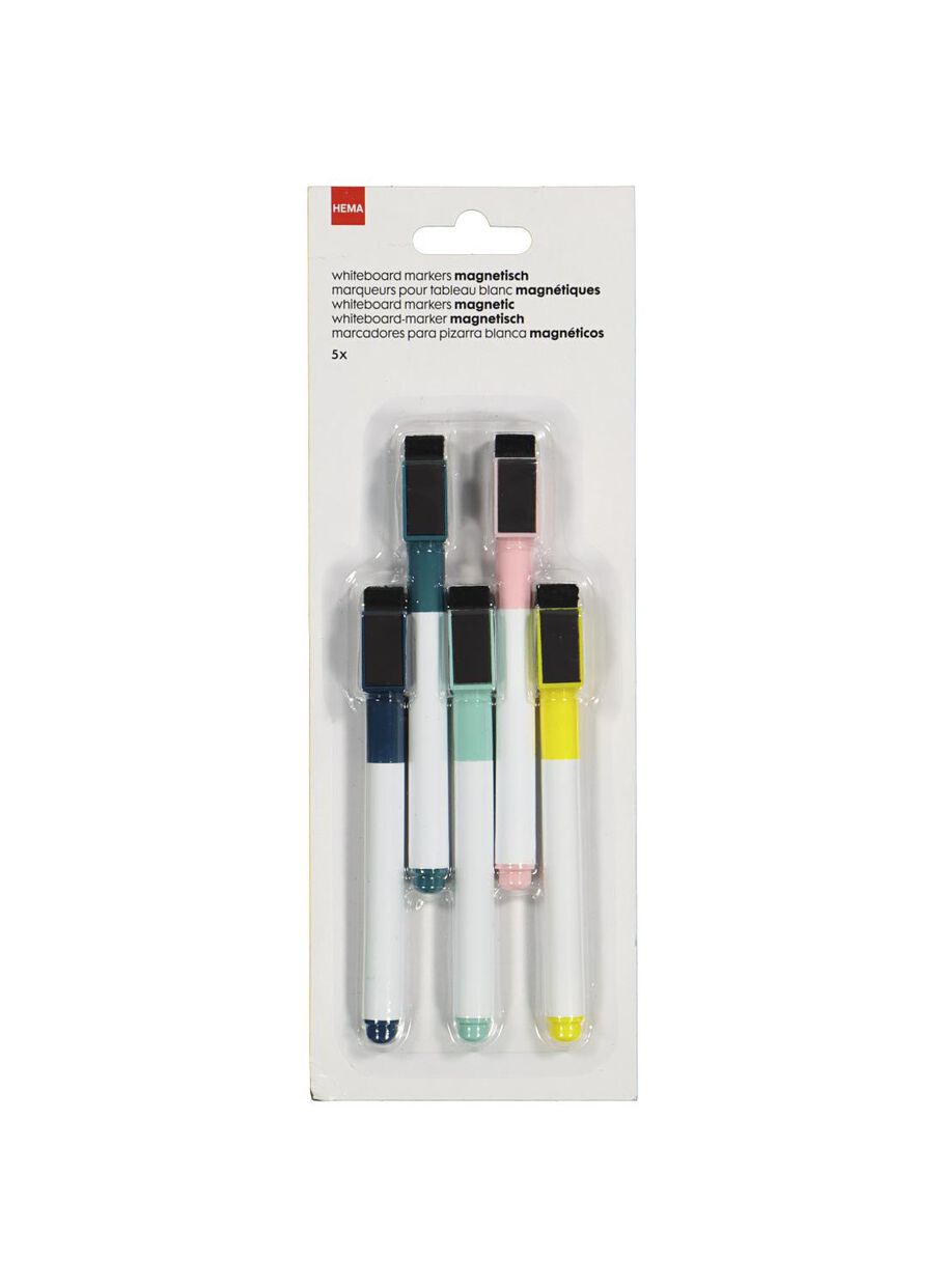 Obsessie een schuldeiser antiek whiteboard markers magnetisch - 5 stuks - HEMA