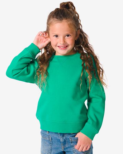kindersweater  groen 110/116 - 30835962 - HEMA