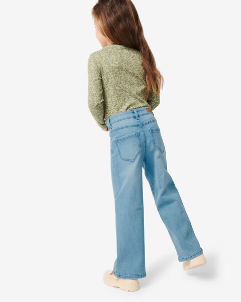 kinder jeans straight fit lichtblauw - HEMA