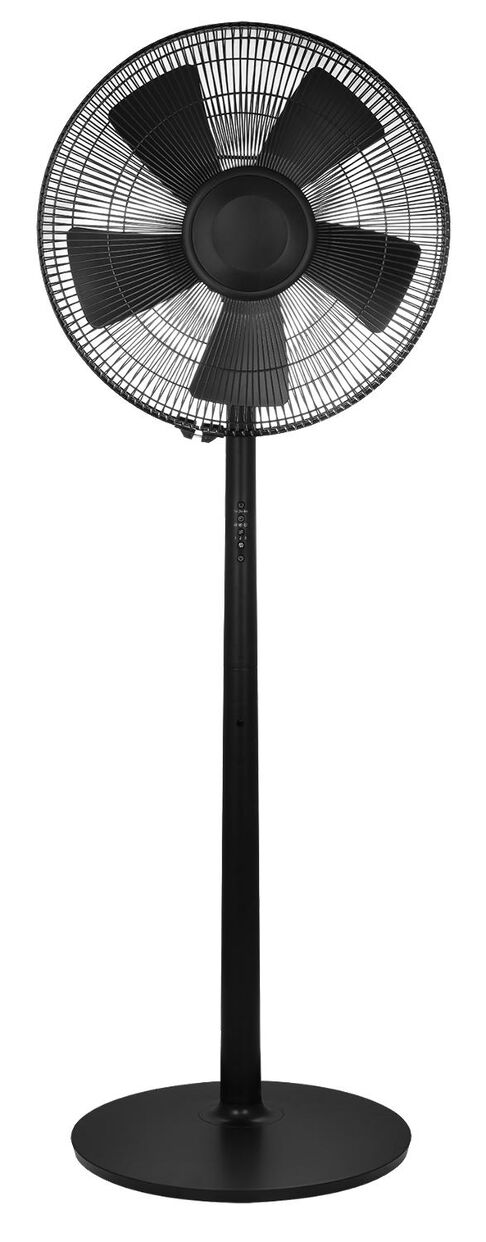 staande ventilator met afstandsbediening 135cm luxe zwart - HEMA