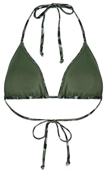 staal Doordringen Trouw dames bikini triangel - animal groen - HEMA