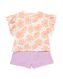 kinder kledingset t-shirt en short katoen roze roze - 30861447PINK - HEMA