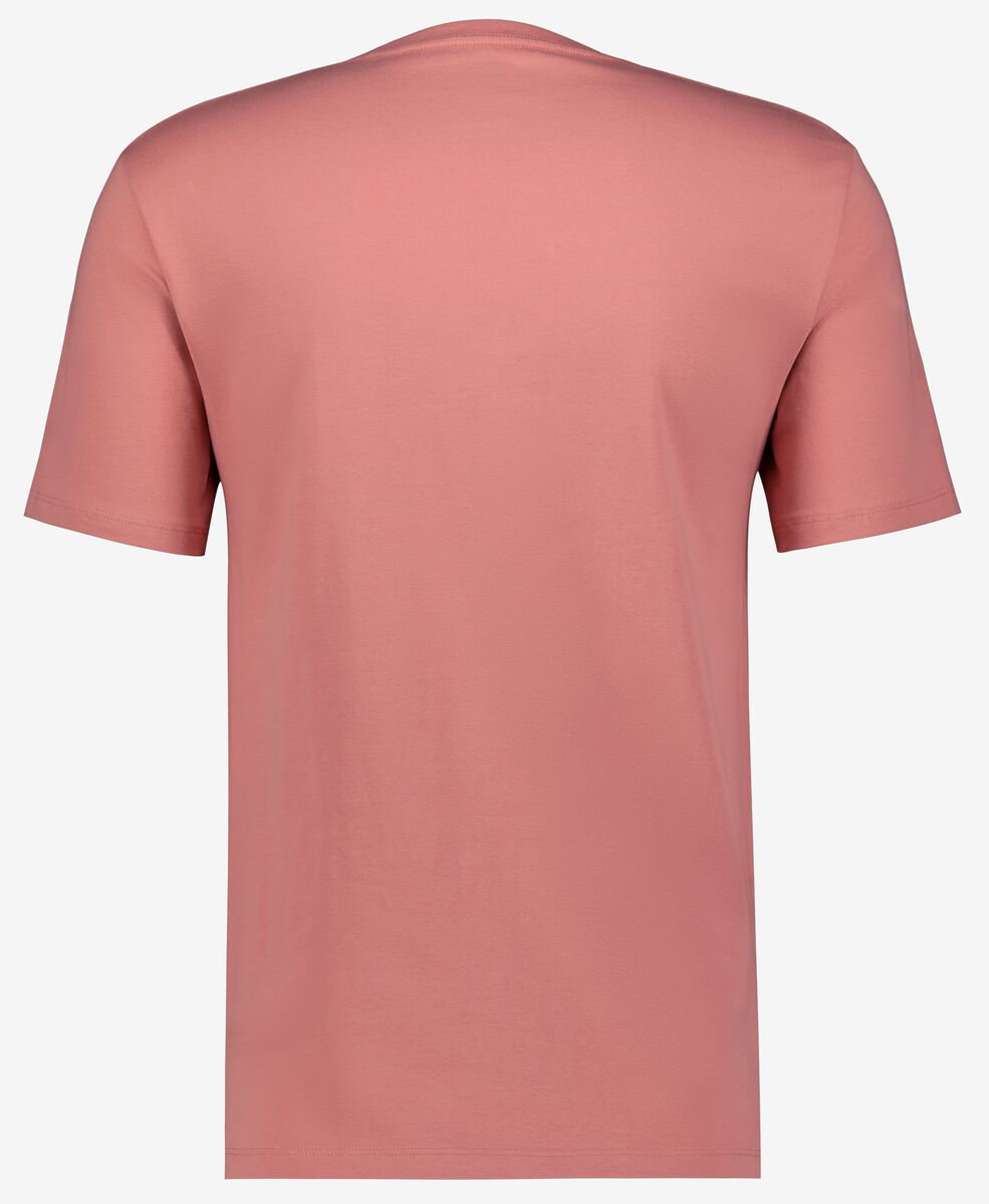 heren t-shirt regular fit o-hals roze - HEMA