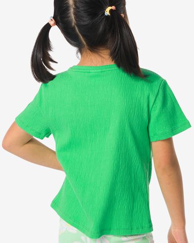 kinder t-shirt met ring groen 98/104 - 30841168 - HEMA