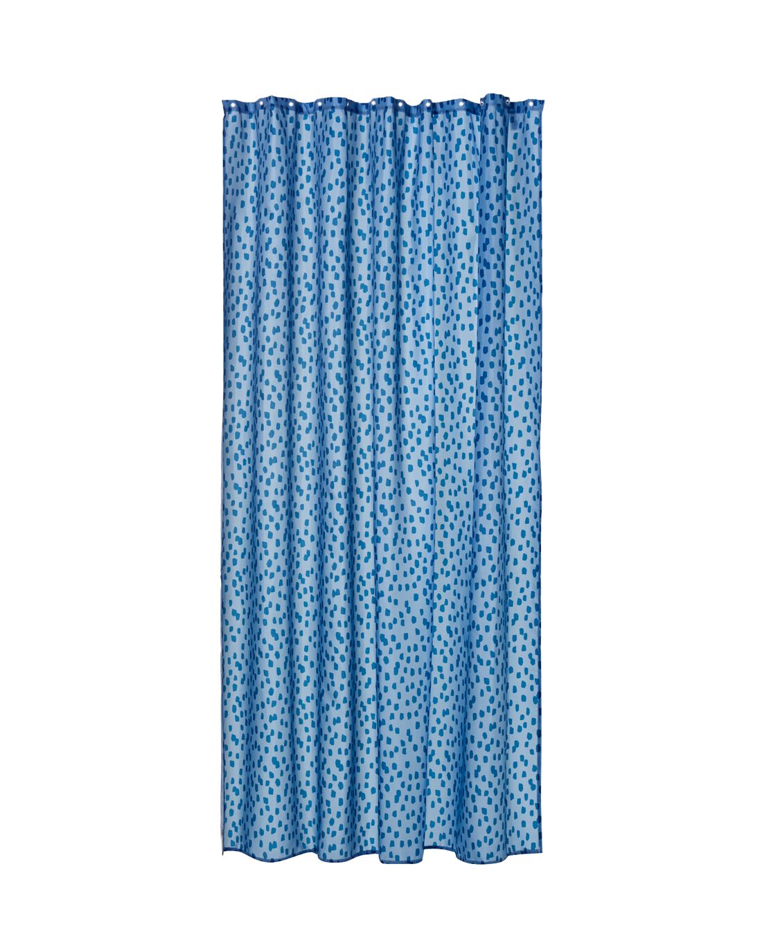 HEMA Douchegordijn Recycled Polyester Druppels 180x200 (blauw)
