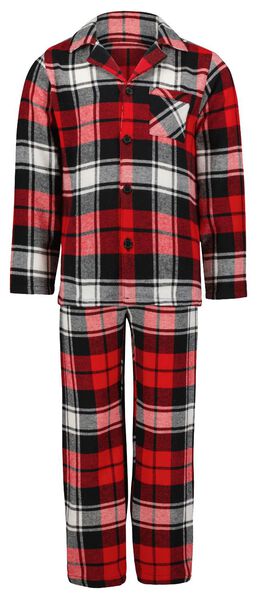 kinder pyjama flanel War Child rood - HEMA