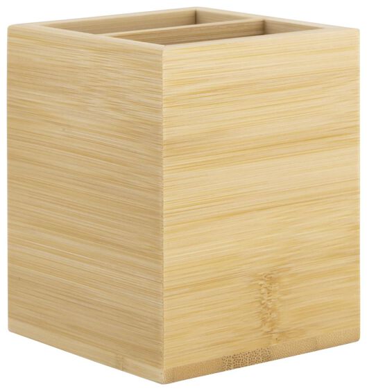 pennenbakje bamboehout 10.5x8.5x7 - HEMA