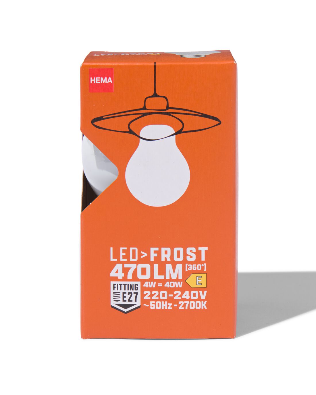 HEMA Led Peer Glass Frost E27 4W 470lm