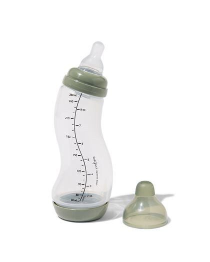 Difrax baby anti-koliek S-fles 250 ml groen - HEMA