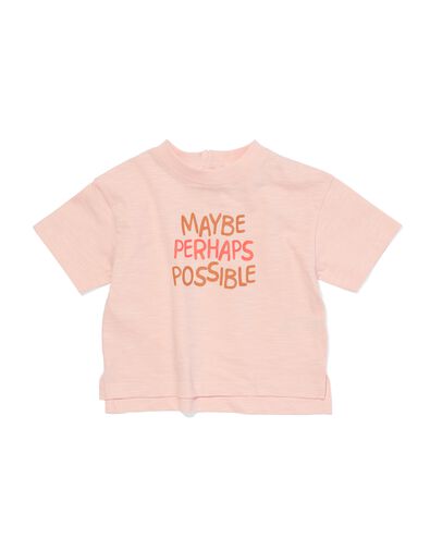 baby t-shirt maybe  perzik 80 - 33103354 - HEMA