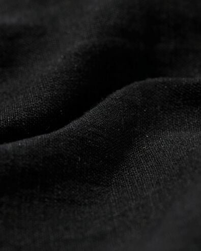 damesblouse Lizzy met linnen zwart XL - 36279374 - HEMA