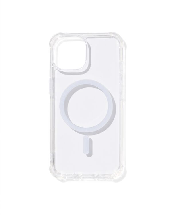 softcase met MagSafe voor iPhone 15 transparant - 39680025 - HEMA