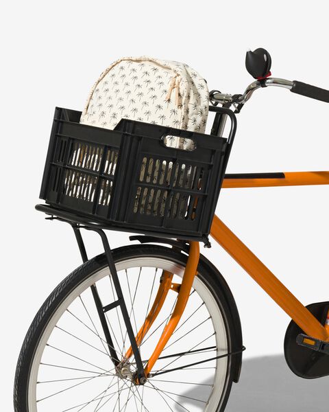 Toepassing Onveilig Ounce fietskrat recycled 30L - zwart - HEMA