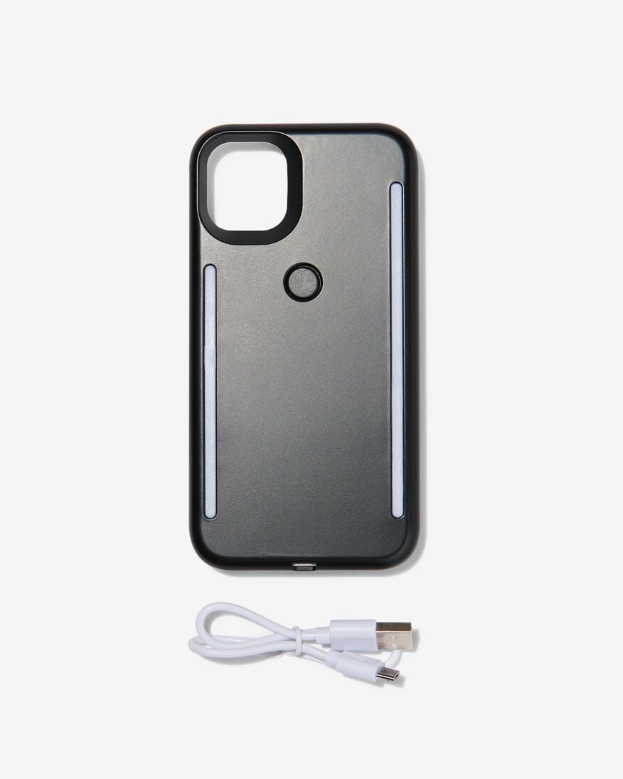 selfie case met licht iPhone XR11 - HEMA