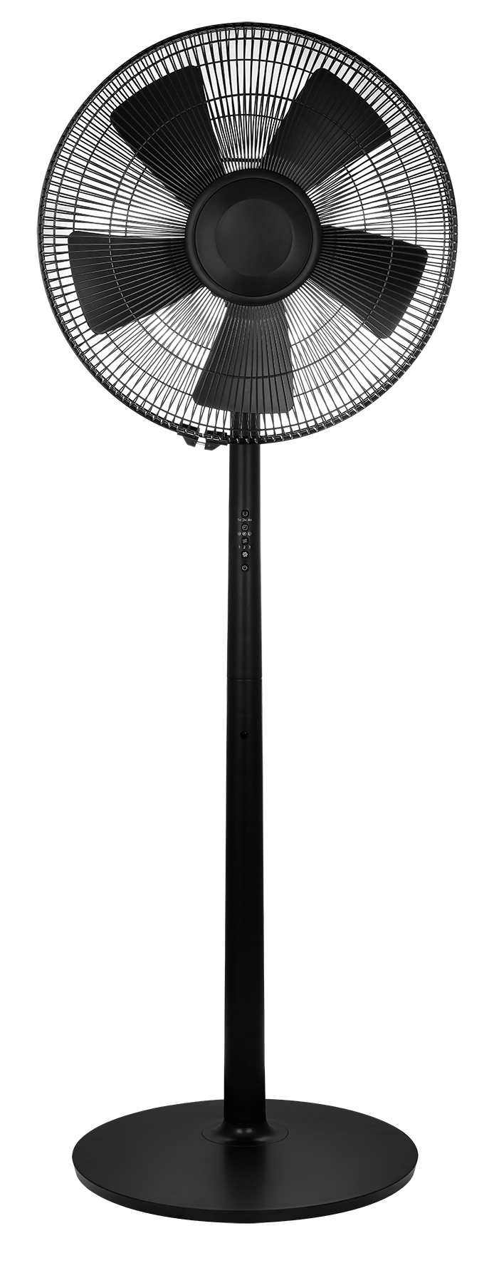 staande ventilator met afstandsbediening 135cm luxe zwart - HEMA