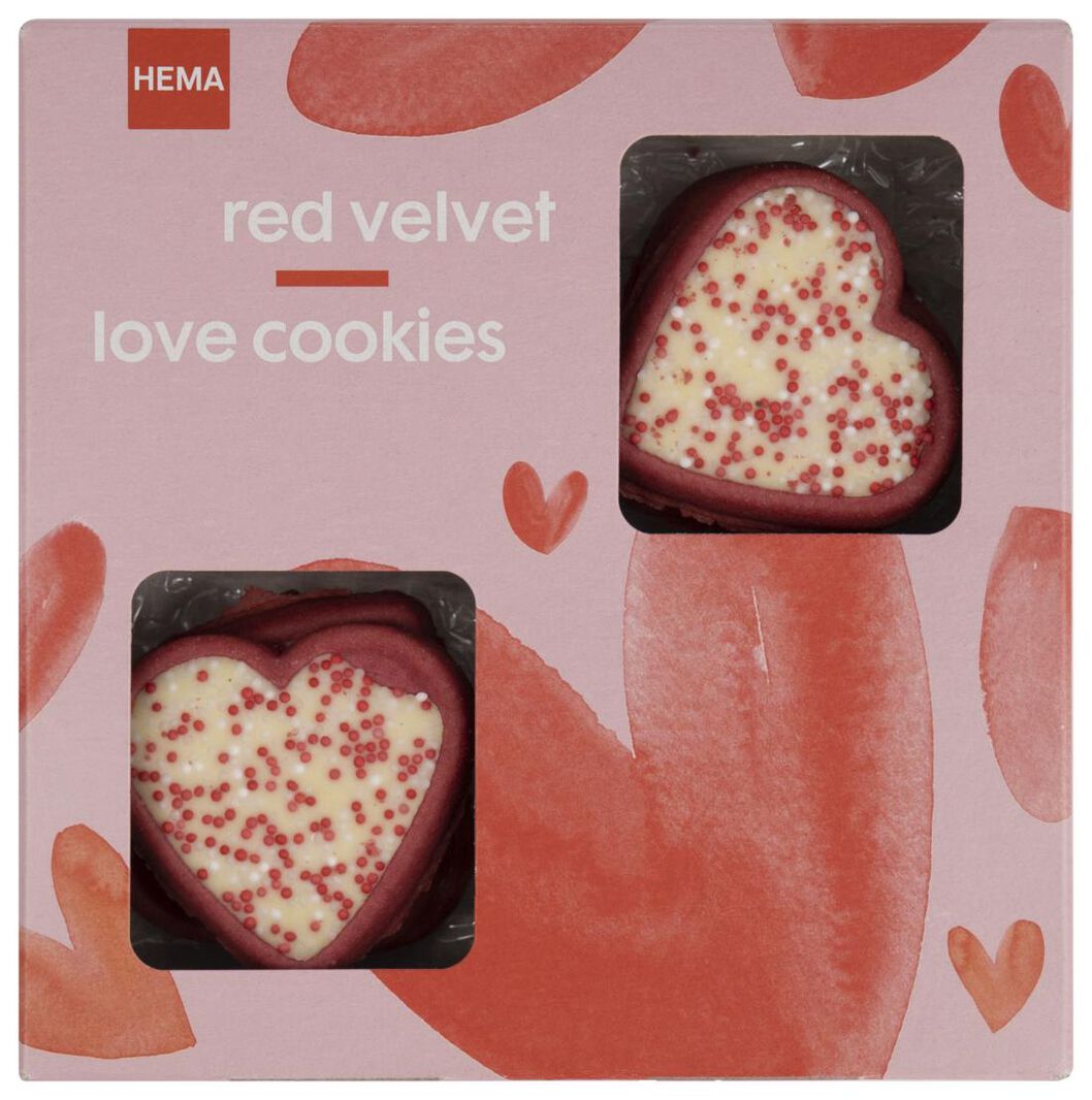 red velvet love cookies 155gram - HEMA