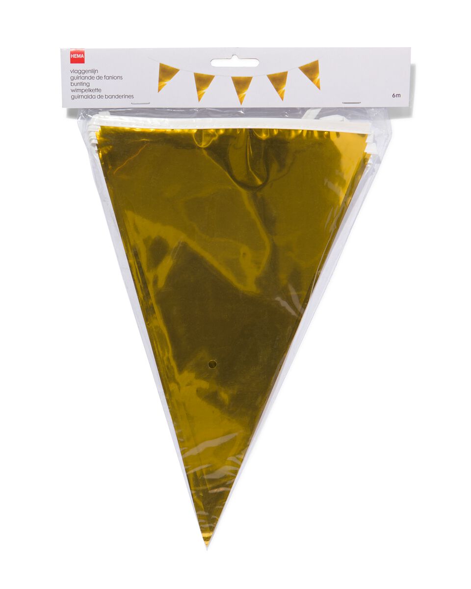 vlaggenlijn plastic goud 6m - HEMA
