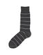 heren sokken met katoen strepen grijsmelange 39/42 - 4152671 - HEMA