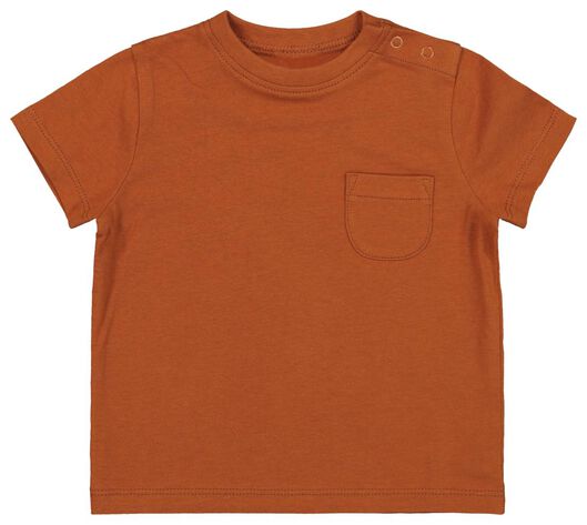 januari Beweegt niet Belichamen baby t-shirt bruin - HEMA