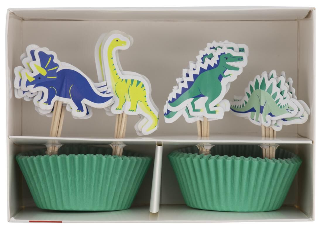 HEMA Cupcake Set Dino 24 Stuks
