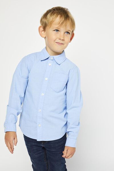 kinder overhemd lichtblauw - HEMA