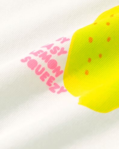 baby t-shirt citroen gebroken wit 80 - 33046354 - HEMA