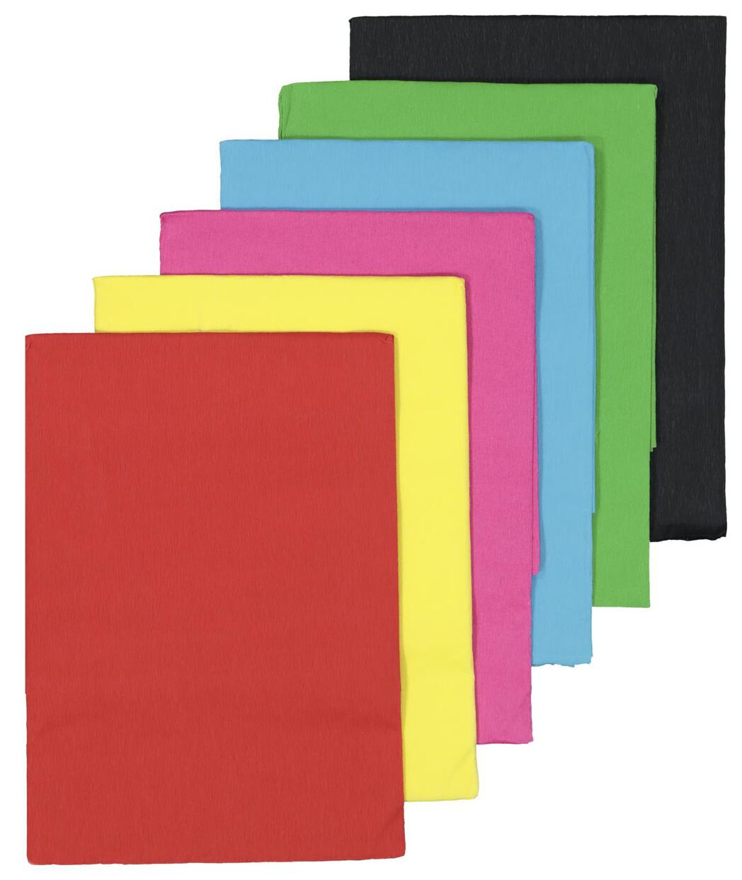 crêpepapier pakket 6 kleuren 250x50 - HEMA