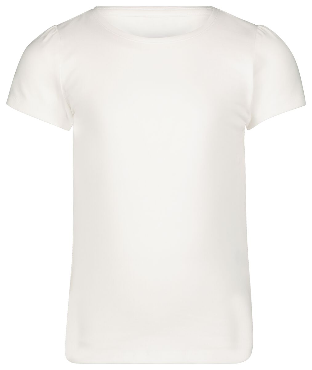 kinder t-shirts - 2 stuks wit - HEMA