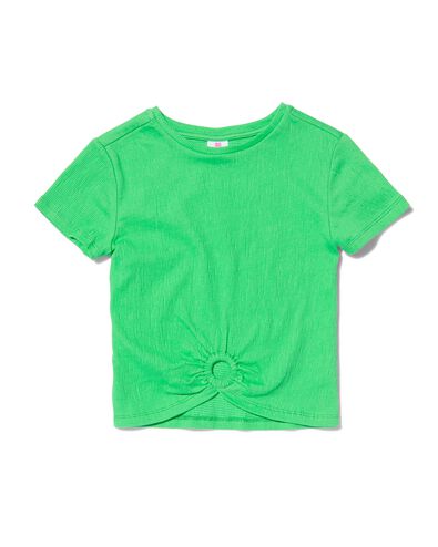 kinder t-shirt met ring groen 98/104 - 30841168 - HEMA