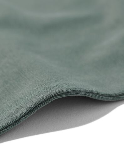 dames hemd katoen/stretch met kant groen XL - 19660255 - HEMA