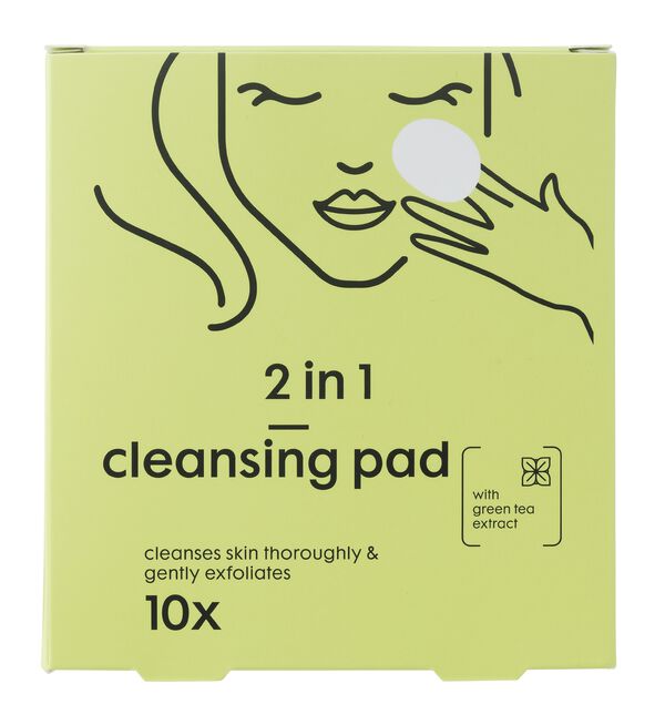 10-pak cleansing pads 2 in 1 - HEMA