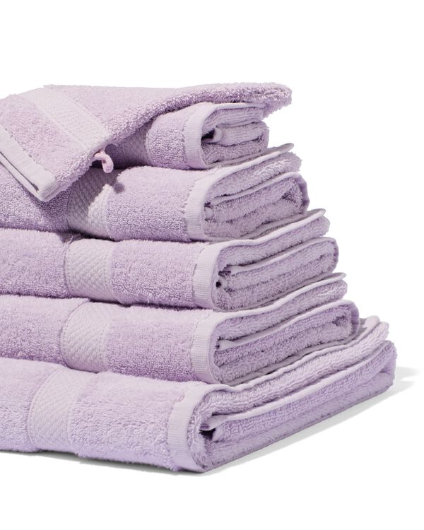 handdoeken - zware kwaliteit lila - HEMA
