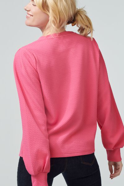 ontbijt ballet Zeehaven dames sweater Cherry roze - HEMA