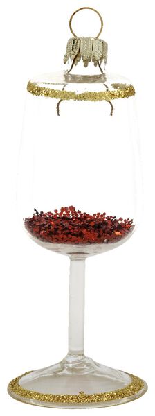 HEMA Kerstbal 10cm Glas Rode Wijn (rood) | Aanbieding