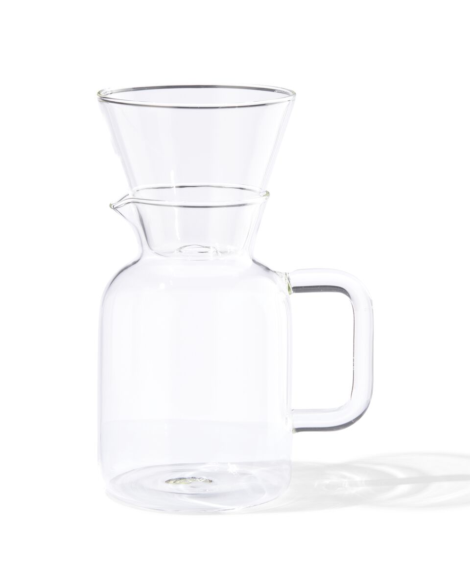 helling Bijwerken Laatste koffiekan met filter Koffiebinkie glas 600ml - HEMA