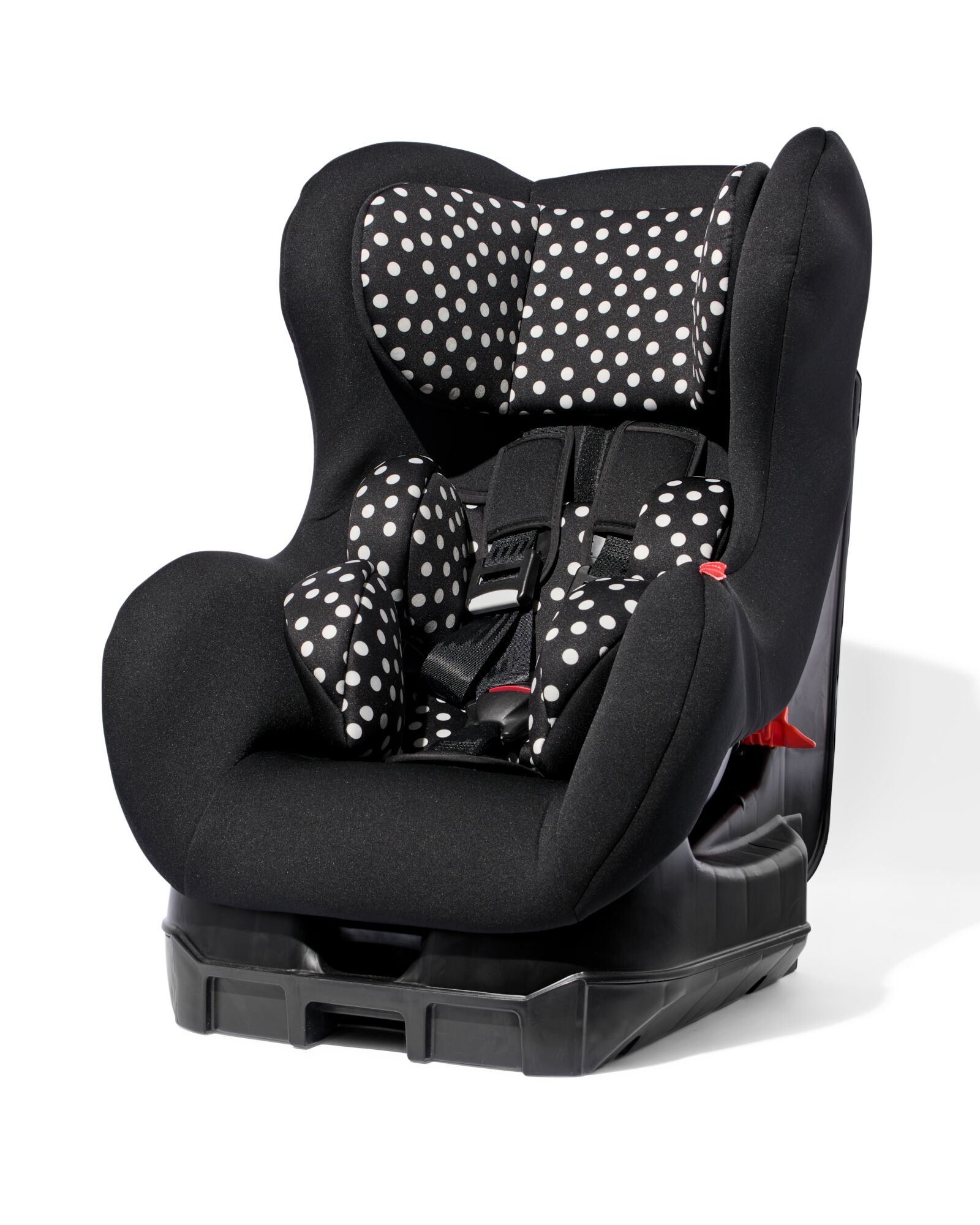 autostoel baby 75-105cm zwart met witte stip - HEMA