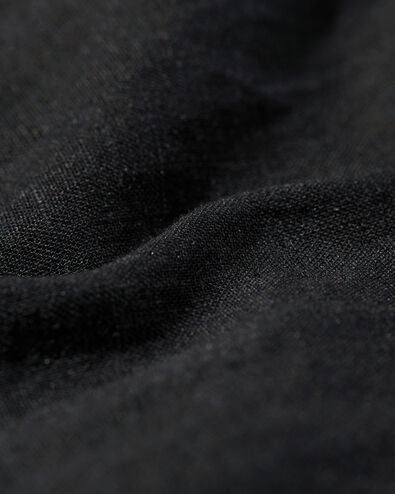 dames broek Raiza met linnen zwart XL - 36226784 - HEMA