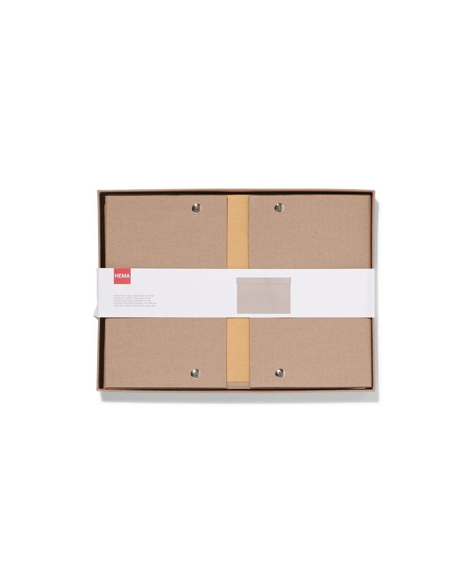 kartonnen doos geschikt voor A4 kraft - HEMA