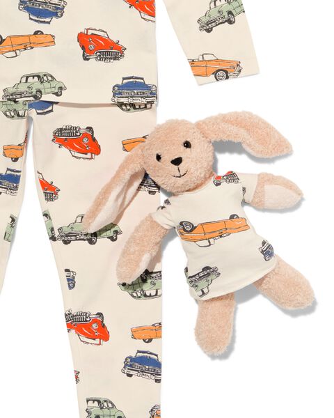 Siësta medeleerling periodieke kinder pyjama auto's met poppennachtshirt beige - HEMA