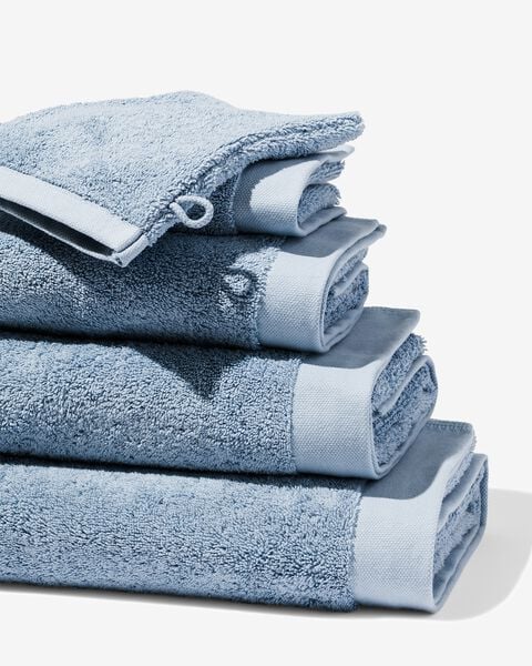 handdoek 60x110 hotelkwaliteit extra zacht ijsblauw - HEMA