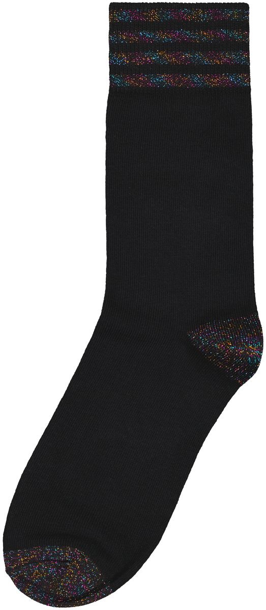 vergeven toeter grens dames kerst sokken met glitters zwart - HEMA