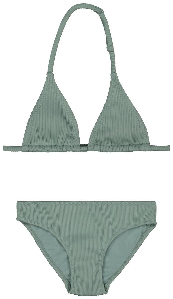 kinder bikini ribbels groen - HEMA