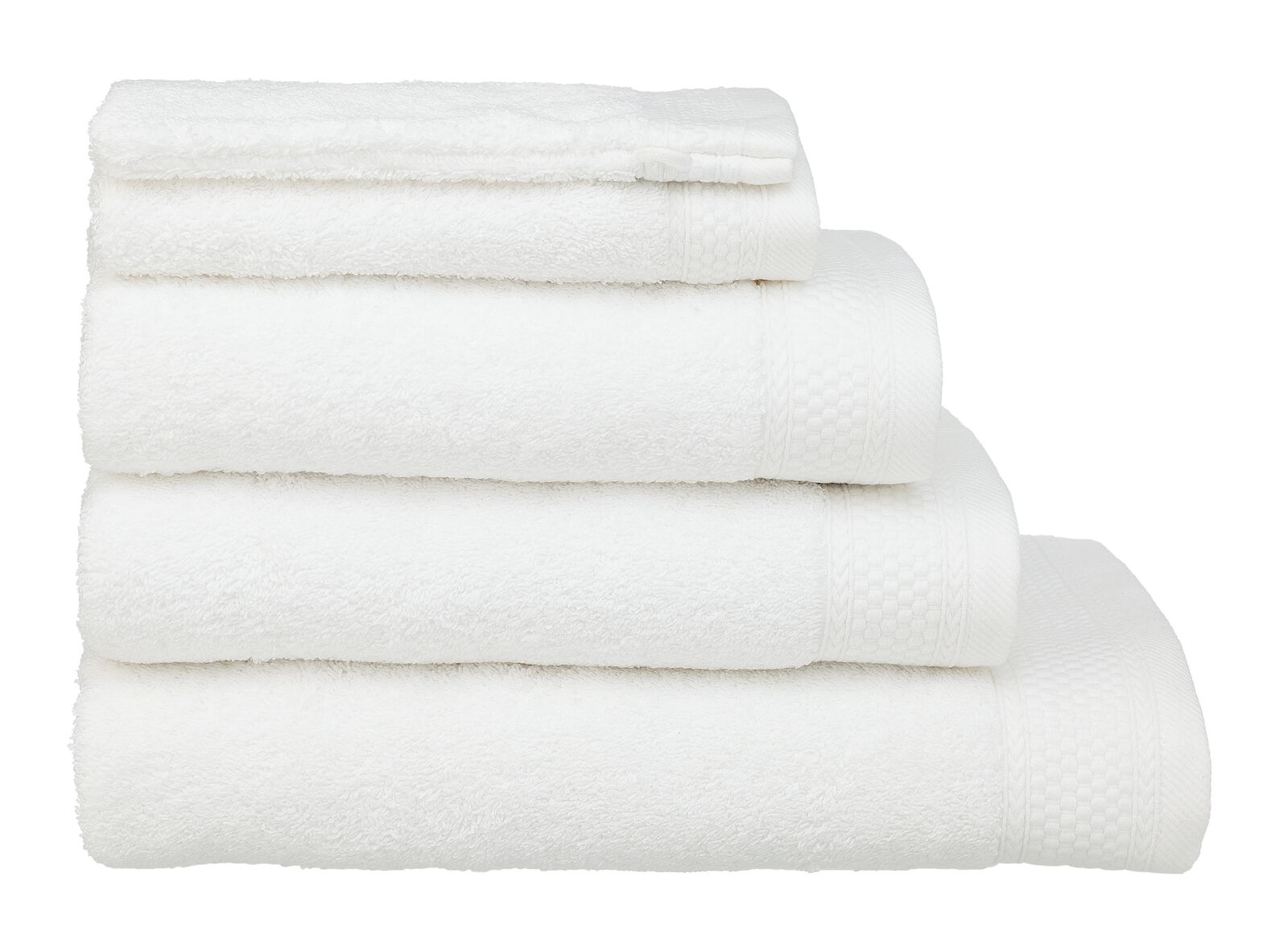 handdoeken - hotel extra zwaar wit - HEMA