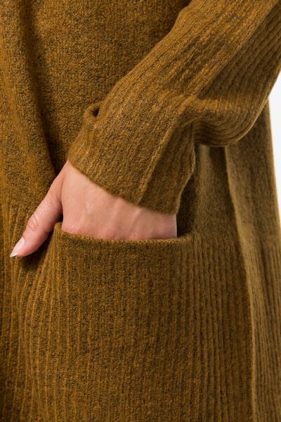 Verfrissend inhoudsopgave lineair dames vest Lana gebreid bruin - HEMA