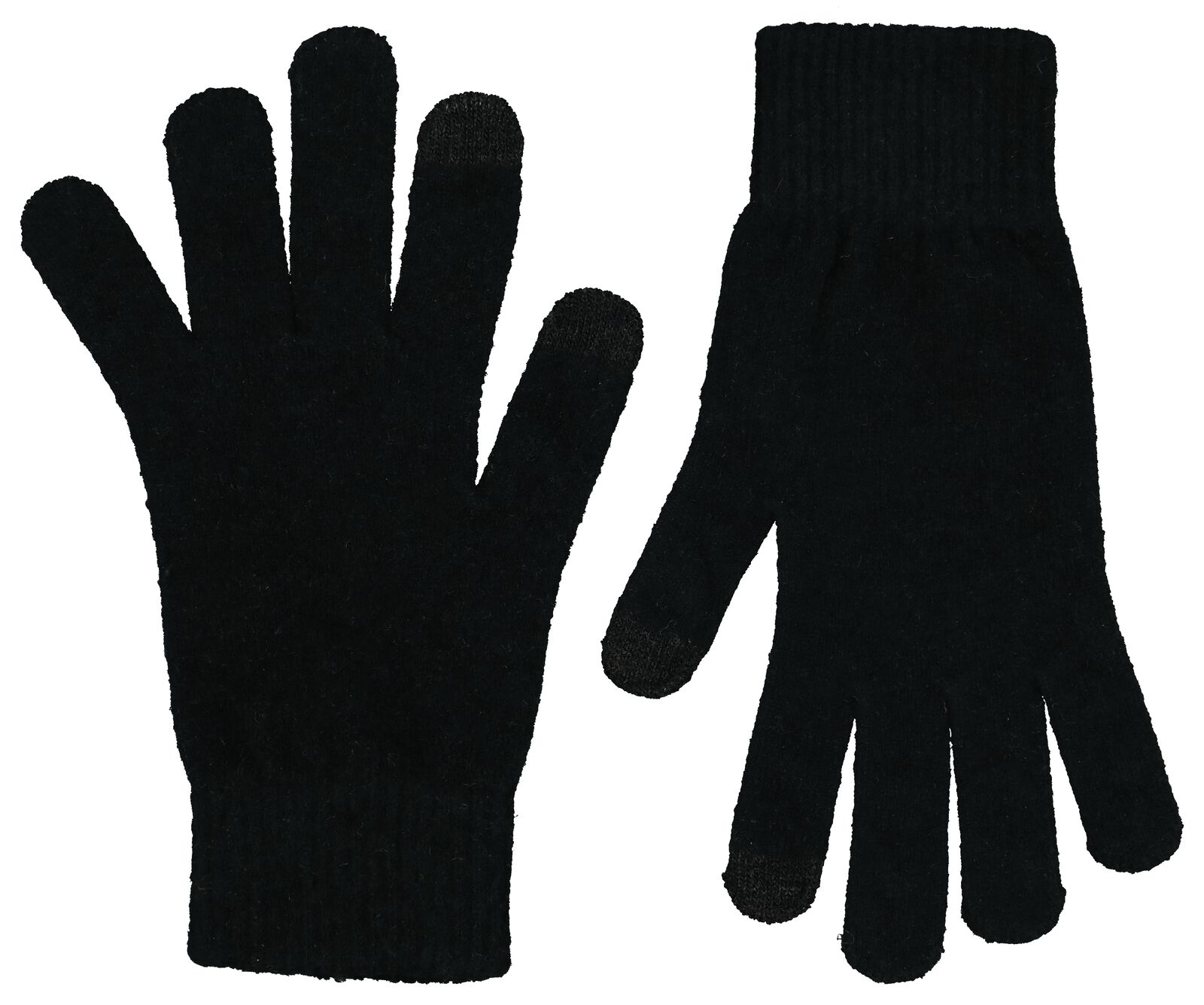 dameshandschoenen touchscreen zwart - HEMA