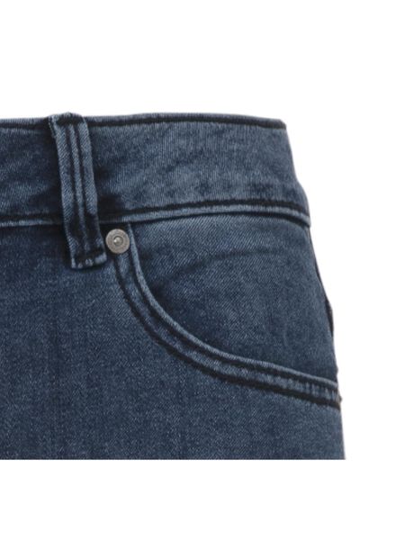 dames jeans straight leg middenblauw - HEMA