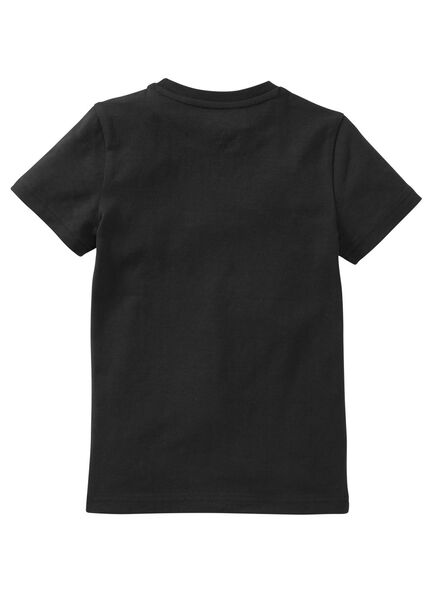 kinder t-shirt - biologisch katoen zwart - HEMA