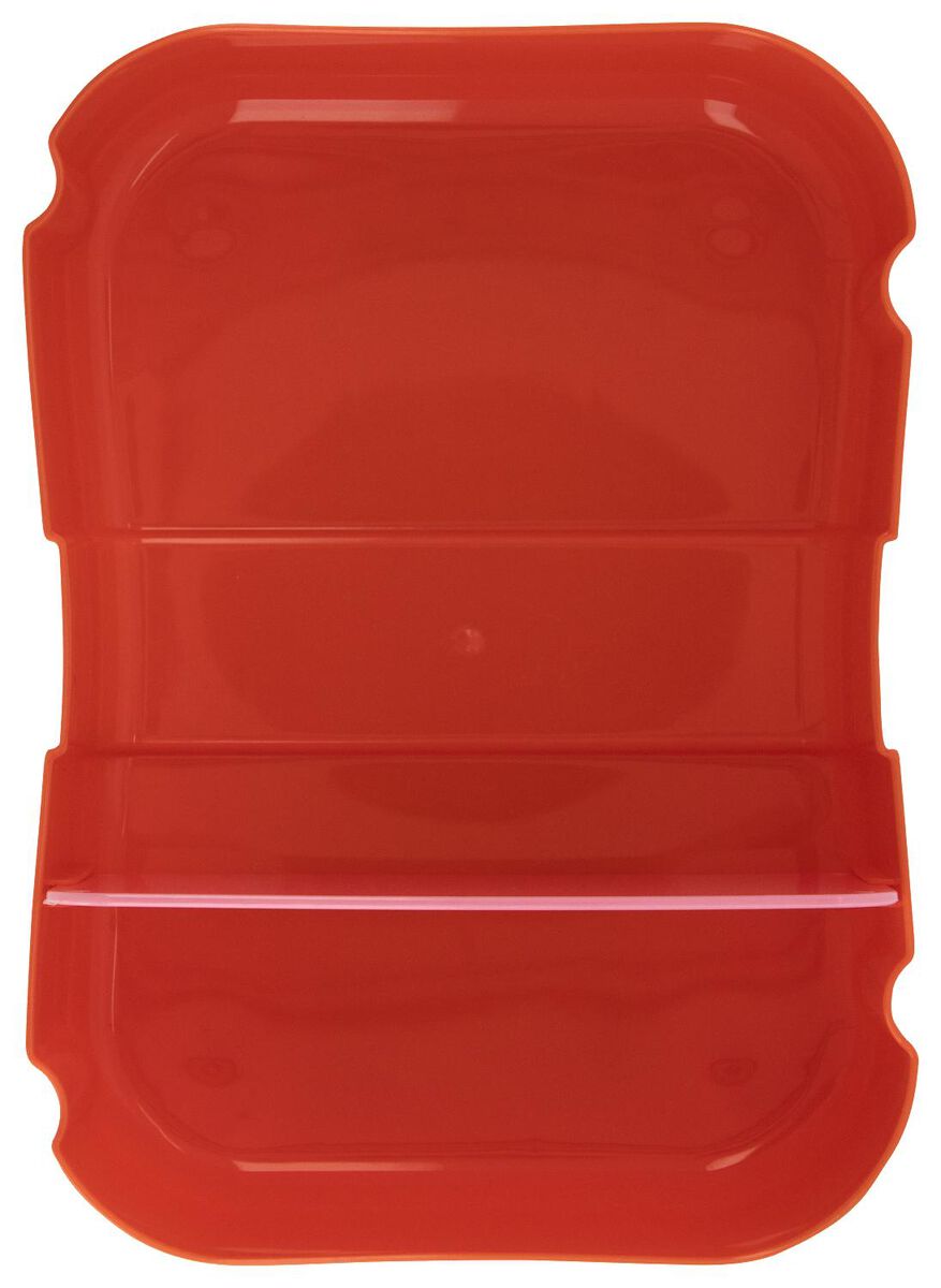 Uitgaan elegant Zoekmachinemarketing lunchbox met elastiek roze/rood - HEMA