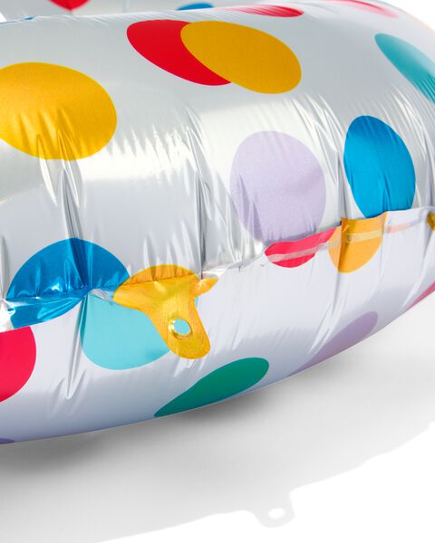 folieballon met confetti XL cijfer 3 - HEMA